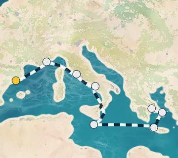 10 Night Barcelona to Athens cruise