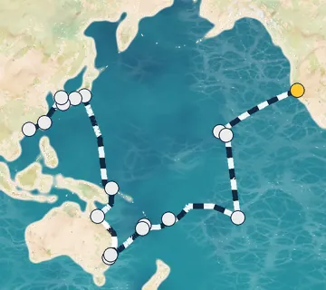 51 Night San Francisco to Hong Kong cruise