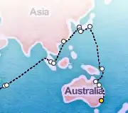 67 Night London to Sydney cruise