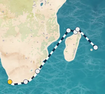 15 Night Cape Town to Mauritius cruise