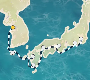 12 Night Seoul to Tokyo cruise