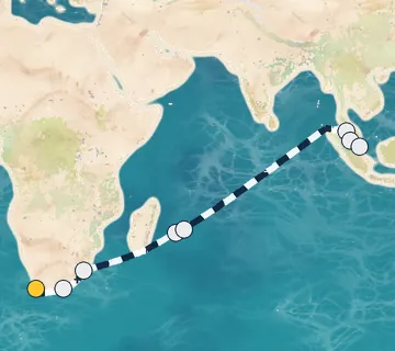 20 Night Cape Town to Singapore cruise