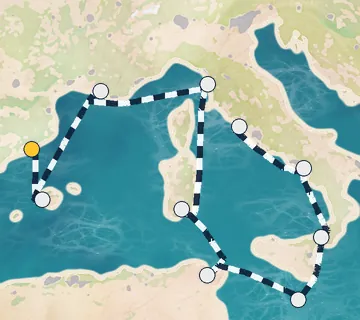 10 Night Barcelona to Rome cruise