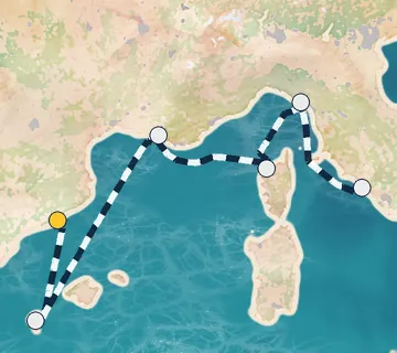7 Night Barcelona to Rome cruise