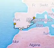 10 Night Barcelona to Lisbon cruise