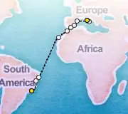 18 Night Rio to Rome cruise