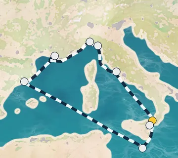 8 Night Messina to Taormina cruise