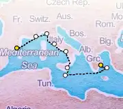 10 Night Barcelona to Athens cruise