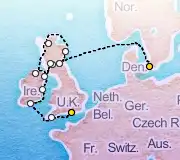 12 Night Copenhagen to Portsmouth cruise