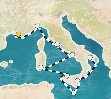 8 Night Marseille to Taranto cruise