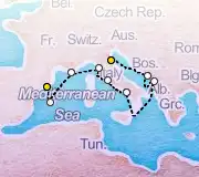 9 Night Ravenna to Barcelona cruise