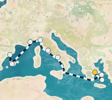 11 Night Athens to Barcelona cruise