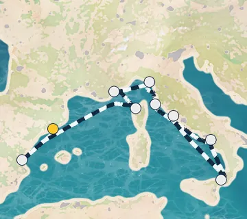 11 Night Barcelona to Rome cruise