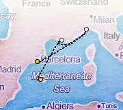 3 Night Palma Mallorca to Barcelona cruise