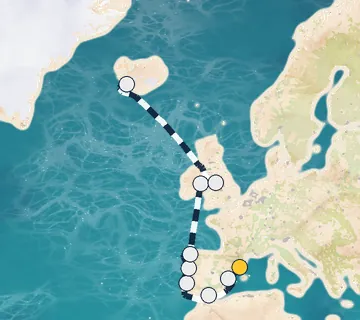 14 Night Barcelona to Reykjavik cruise