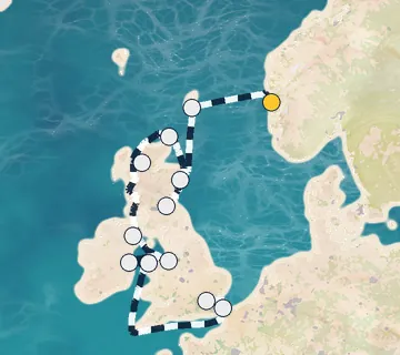 14 Night Bergen to Greenwich cruise