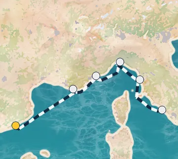 7 Night Barcelona to Rome cruise