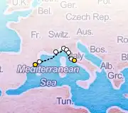 8 Night Barcelona to Rome cruise