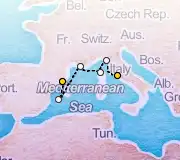 7 Night Barcelona to Rome cruise