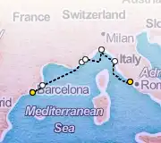 7 Night Barcelona to Rome cruise