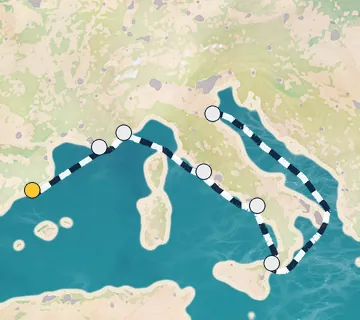 7 Night Barcelona to Ravenna cruise