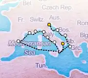 12 Night Venice to Taranto cruise