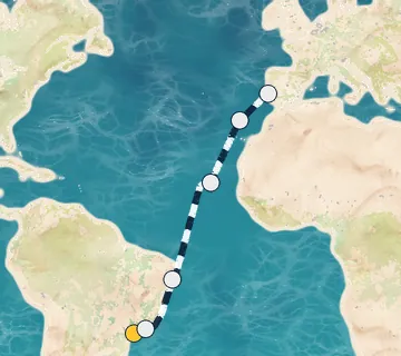 14 Night Sao Paulo to Lisbon cruise