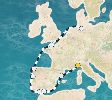 11 Night Savona to Hamburg cruise