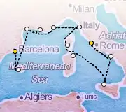 10 Night Barcelona to Rome cruise