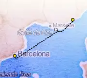 3 Night Barcelona to Monte Carlo cruise