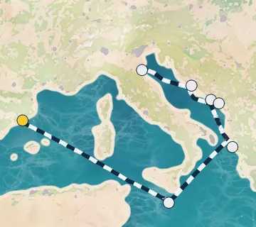 7 Night Barcelona to Ravenna cruise