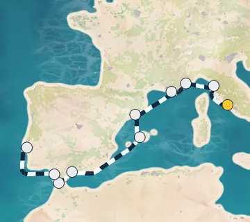 10 Night Rome to Lisbon cruise
