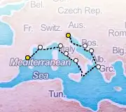 12 Night Barcelona to Venice cruise