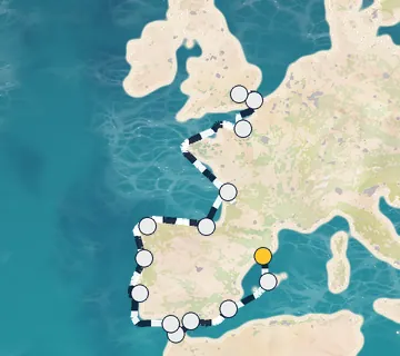 18 Night Barcelona to Greenwich cruise