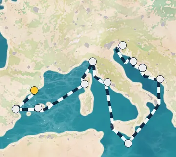 14 Night Barcelona to Trieste cruise