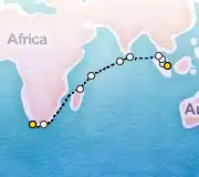 23 Night Singapore to Cape Town cruise