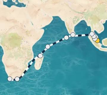 23 Night Singapore to Cape Town cruise