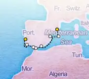 7 Night Barcelona to Lisbon cruise
