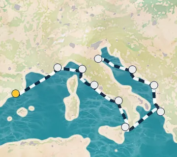 9 Night Barcelona to Ravenna cruise