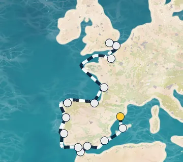 18 Night Barcelona to Greenwich cruise