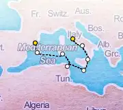 8 Night Rome to Barcelona cruise