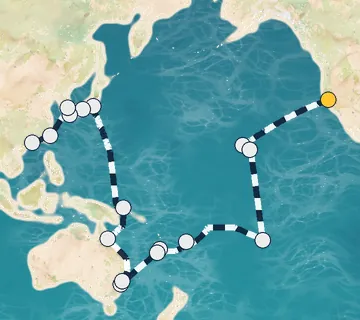 51 Night San Francisco to Hong Kong cruise