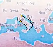 11 Night Ravenna to Rome cruise