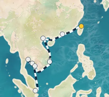 14 Night Taipei to Singapore cruise