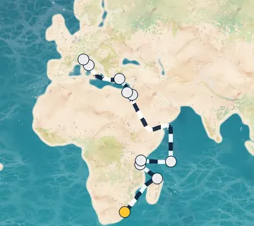 26 Night Durban to Portofino cruise