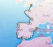 20 Night Portsmouth to Barcelona cruise