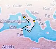 5 Night Taranto to Rome cruise