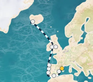 14 Night Barcelona to Reykjavik cruise