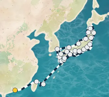 40 Night Hong Kong to Tokyo cruise