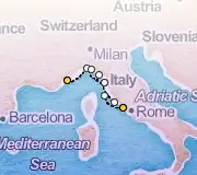 8 Night Nice to Rome cruise